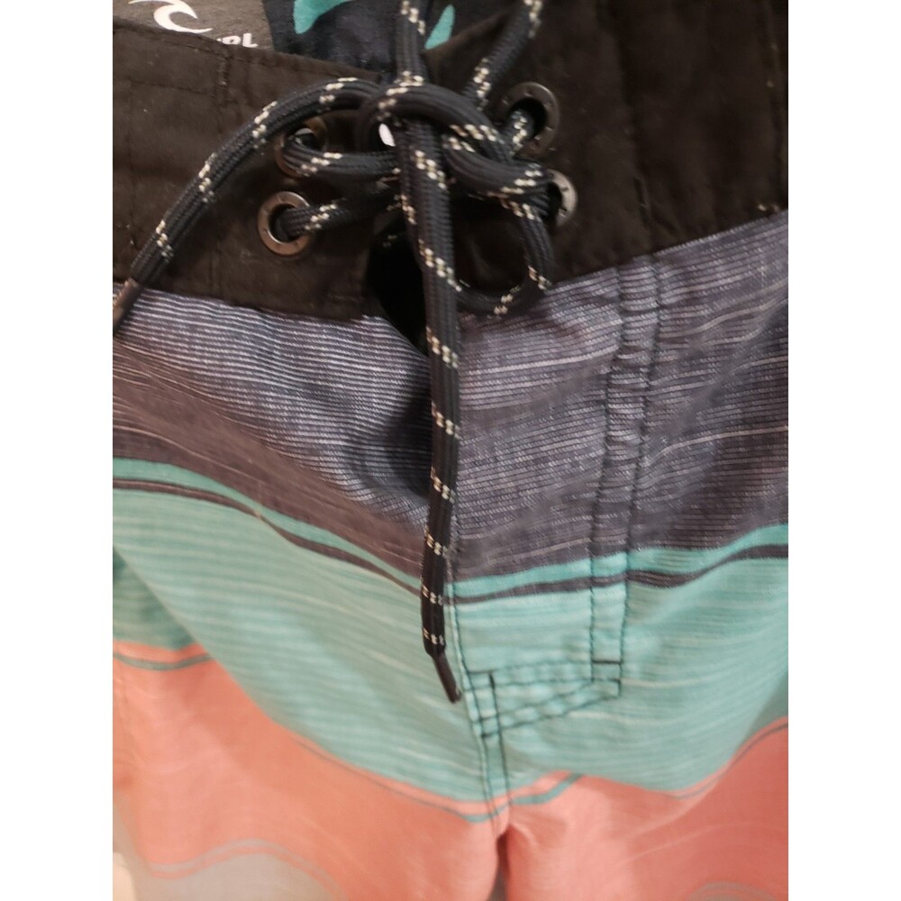 Rip Curl Surf Craft 28” Draw-String Board Shorts Color-Block Blue/Gray/Aqua
